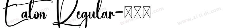 Eaton Regular字体转换